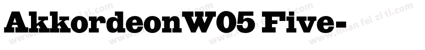 AkkordeonW05 Five字体转换